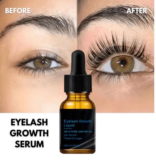 Eyelash Growth Liquid Serum – Natural Nourishing Formula for Longer, Thicker Lashes (Pack of 1)