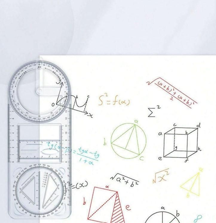 Multifunctional Measuring Ruler – Geometric Drawing & Layout Tool (1 Pc)