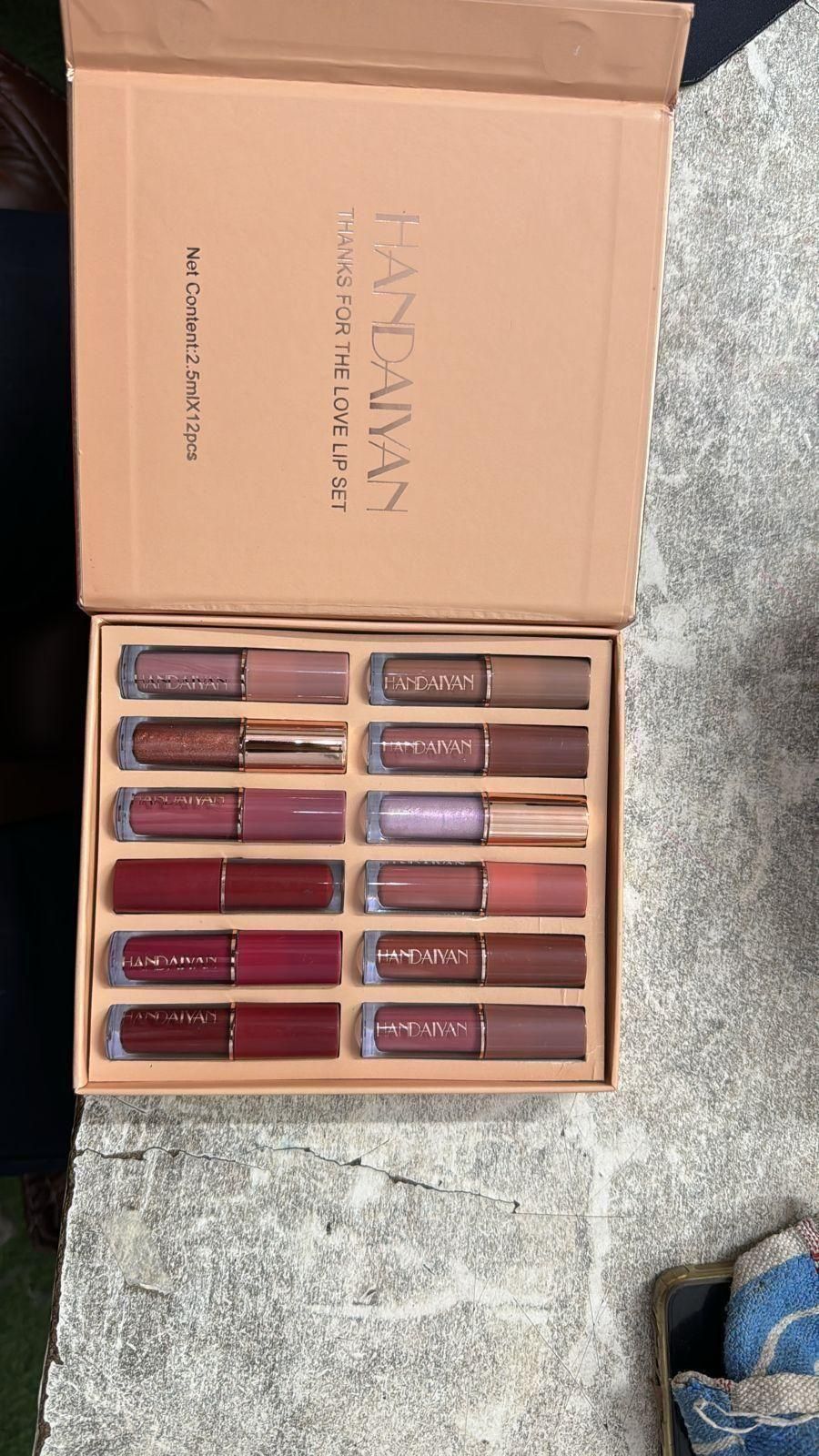 Velvet Matte Liquid Lipstick Set – 12 Shades | Long-Lasting, Waterproof & Smudge-Proof Lip Color for Women