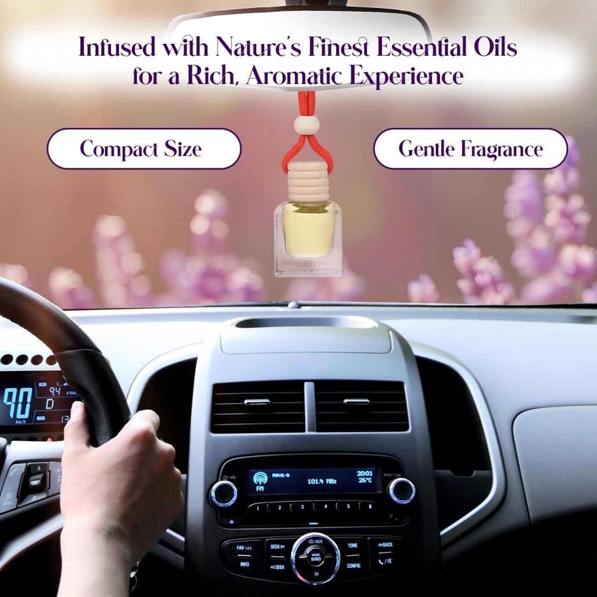 Hanging Car Perfume Pods Diffuser – Long-Lasting Scented Oil (Assorted Fragrance, 10ml, Pack of 1)