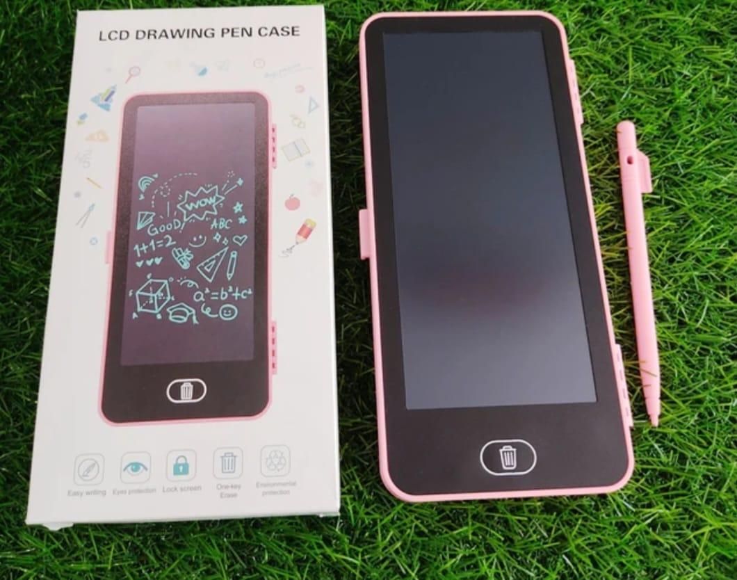 LCD Writing Tablet for Kids – Portable Drawing Pad with Stylus | Reusable Pen Case Design (Pack of 1)