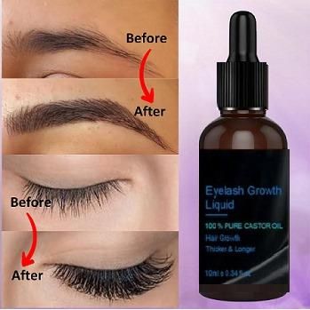 Eyelash Growth Liquid Serum – Natural Nourishing Formula for Longer, Thicker Lashes (Pack of 1)