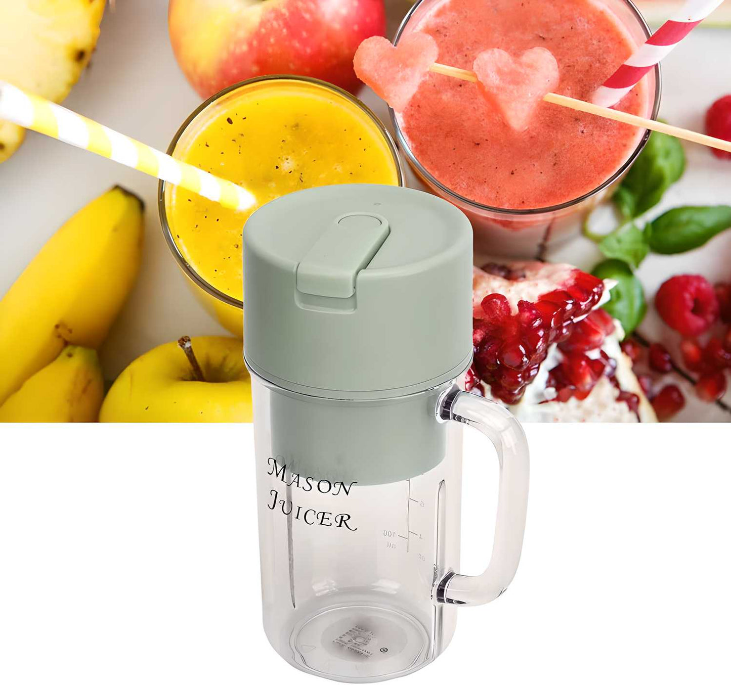 USB Rechargeable Mini Blender – 6 Blade Portable Juicer for Smoothies, Shakes & Drinks | 350ml (Pack of 1)