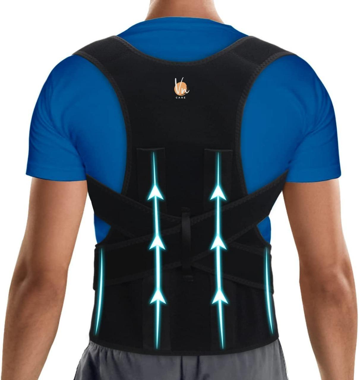 Back & Abdomen Support Posture Corrector Belt – Pain Relief & Spinal Alignment Brace (Pack of 1)