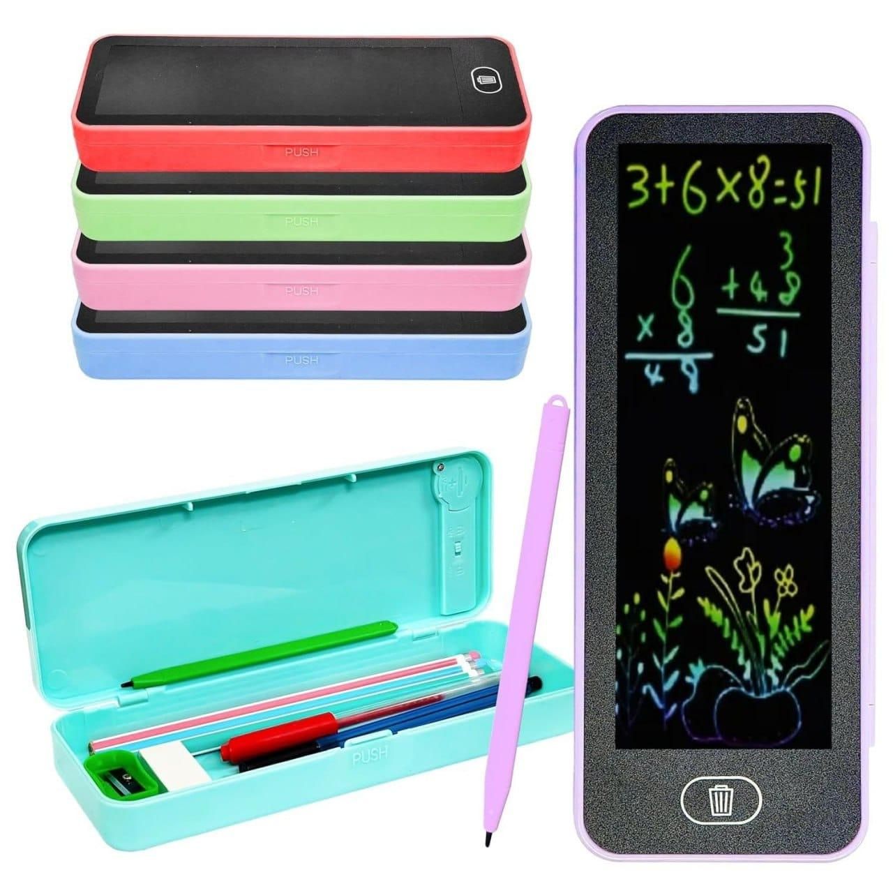LCD Writing Tablet for Kids – Portable Drawing Pad with Stylus | Reusable Pen Case Design (Pack of 1)