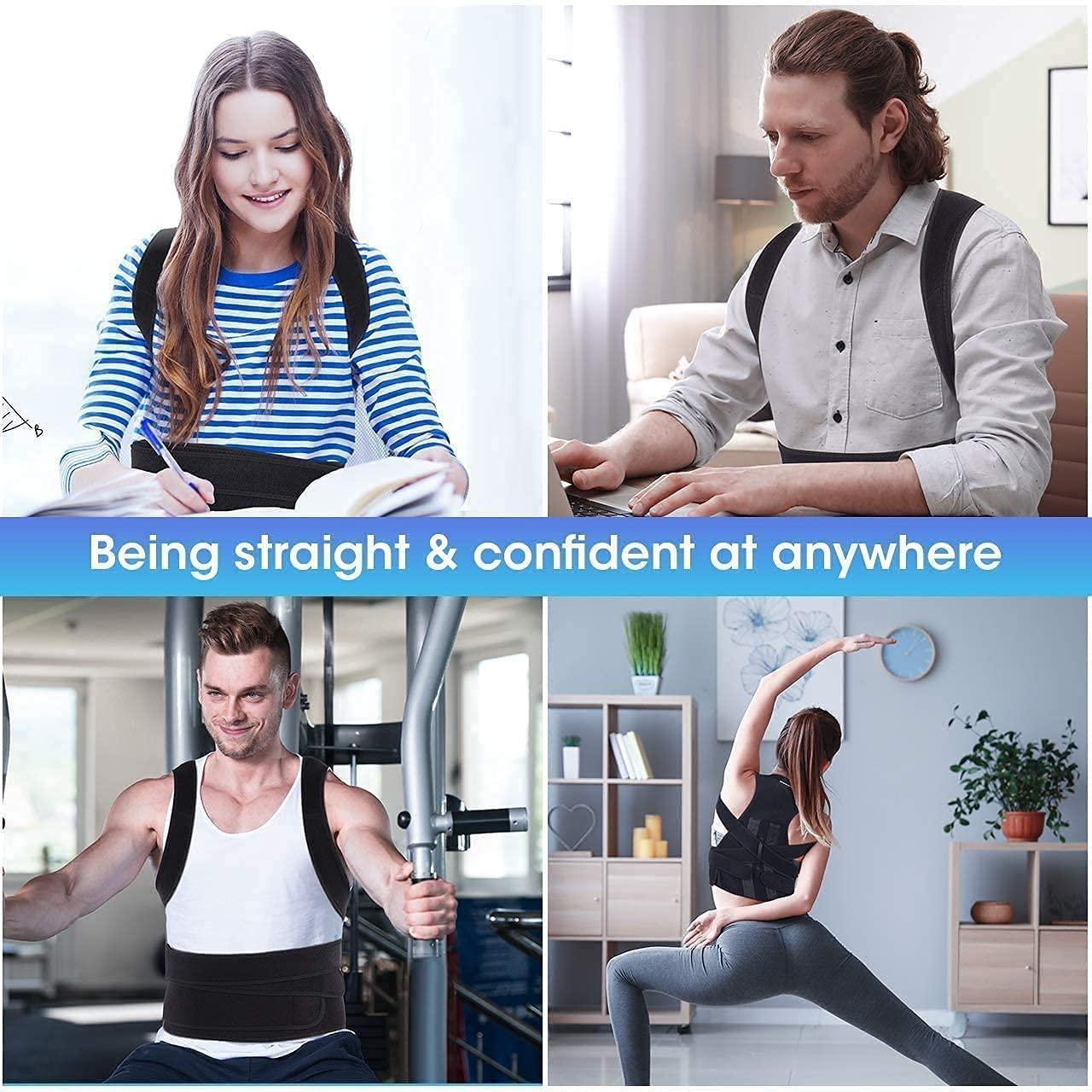 Back & Abdomen Support Posture Corrector Belt – Pain Relief & Spinal Alignment Brace (Pack of 1)