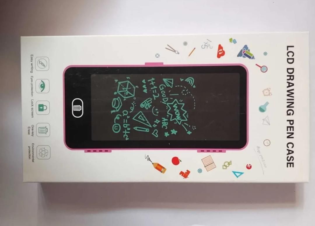 LCD Writing Tablet for Kids – Portable Drawing Pad with Stylus | Reusable Pen Case Design (Pack of 1)