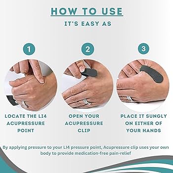 LI4 Acupressure Point Clip for Sugar Control – Natural Wellness Pressure Therapy Tool (Pack of 2)