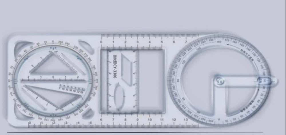 Multifunctional Measuring Ruler – Geometric Drawing & Layout Tool (1 Pc)