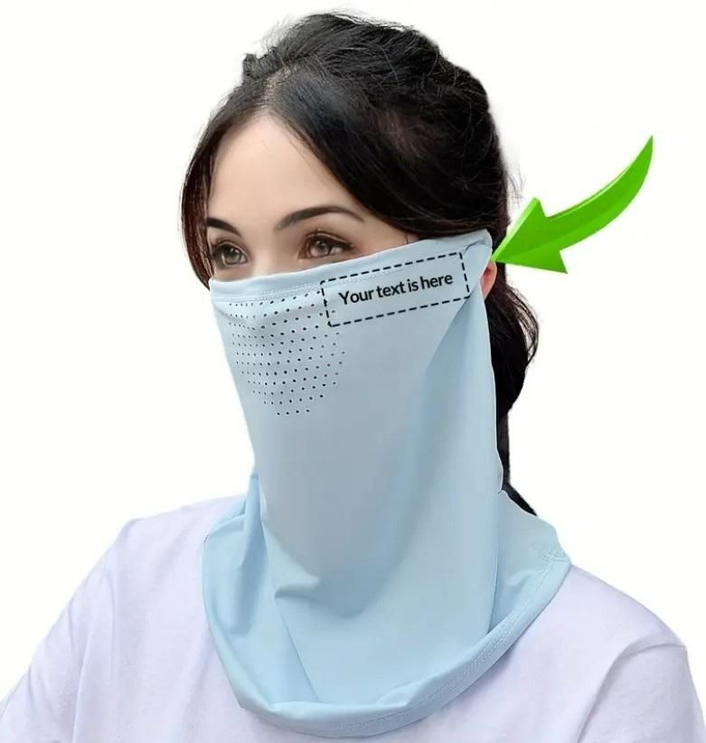 Neck-Length Anti-Dust Filter Mouth Mask – Breathable Sun Protection Face Cover with Ear Loops (Pack of 1)