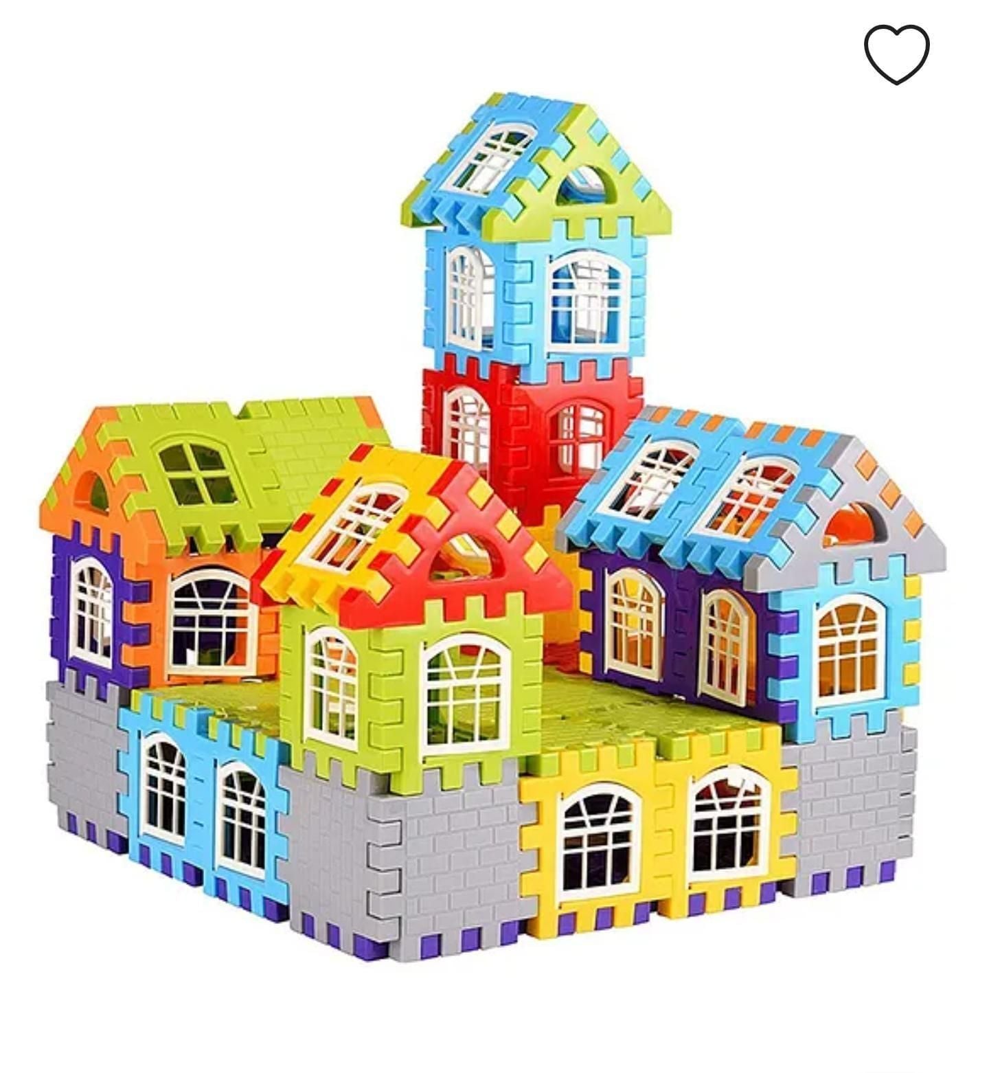 50-Piece Building Blocks Set for Kids – Educational Toy with Windows (Age 2–5)