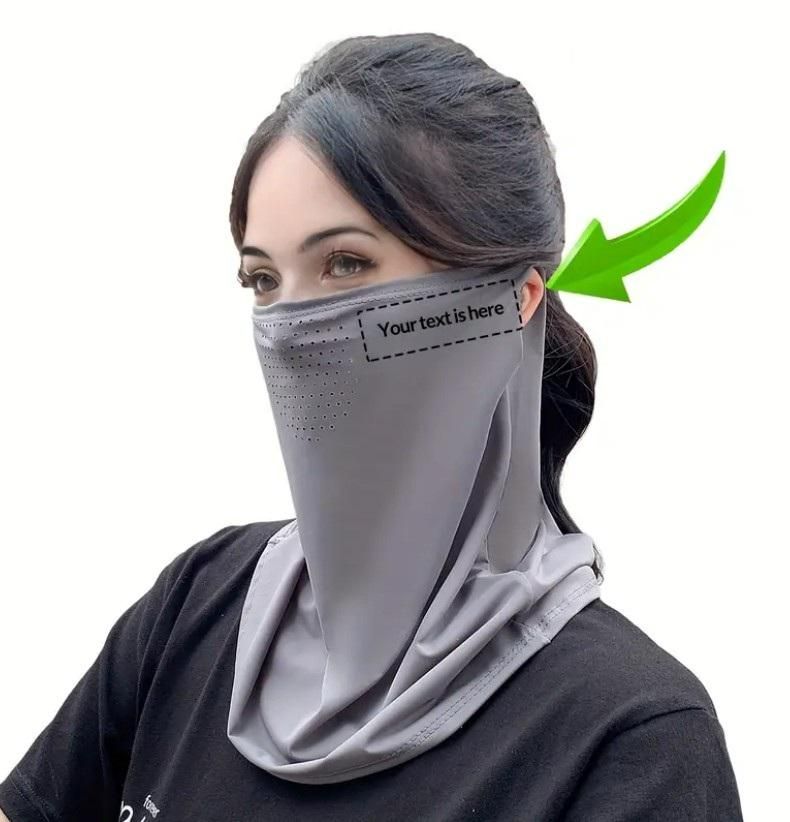 Neck-Length Anti-Dust Filter Mouth Mask – Breathable Sun Protection Face Cover with Ear Loops (Pack of 1)