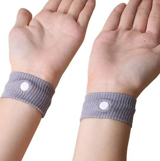 Motion Sickness Relief Wristbands – Natural Nausea & Travel Sickness Remedy (Pair of 2, Pack of 1)