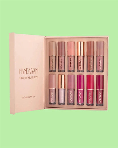 Velvet Matte Liquid Lipstick Set – 12 Shades | Long-Lasting, Waterproof & Smudge-Proof Lip Color for Women