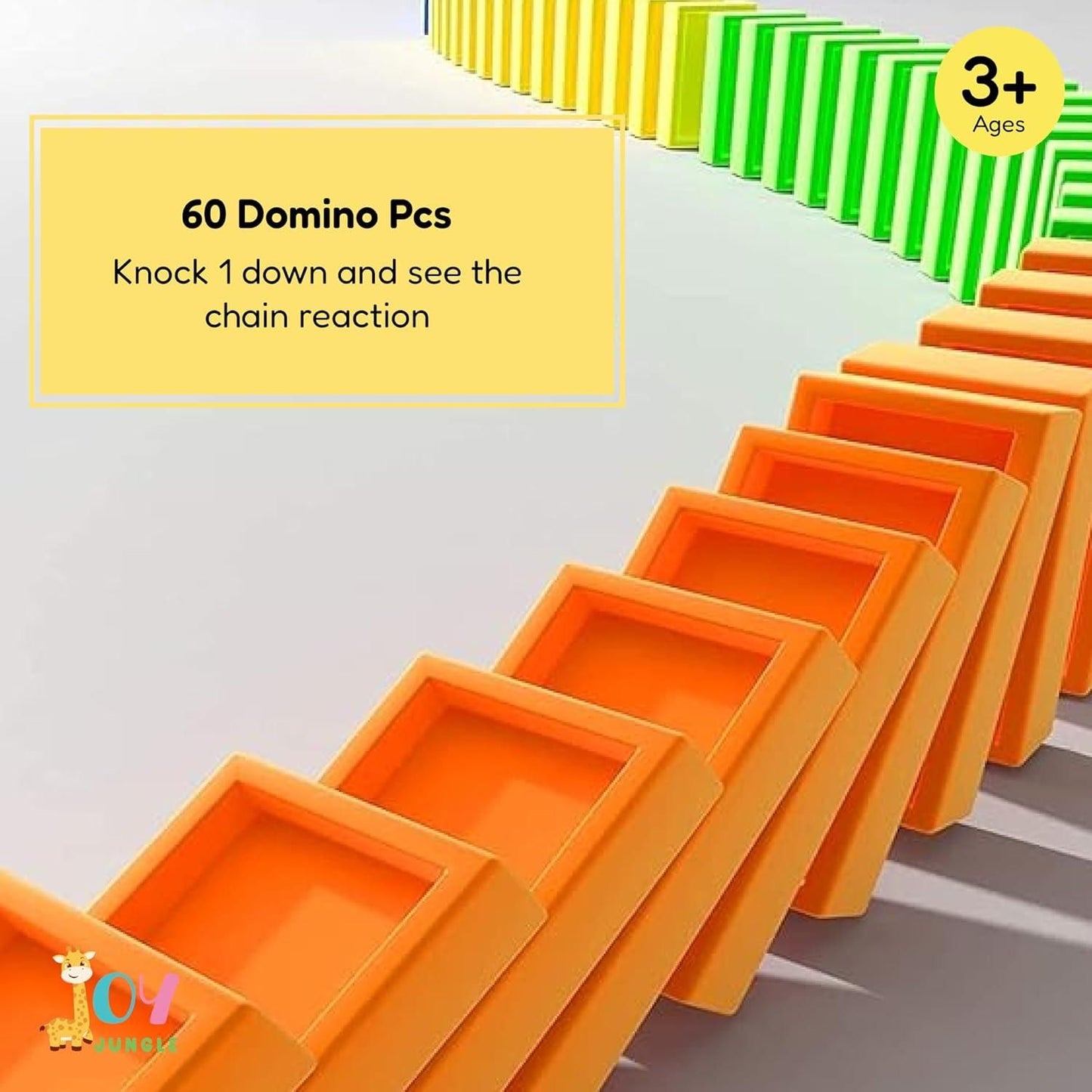 Domino Train Toy for Kids – Colorful, Fun & Safe with Sound Effects (40 Pieces)