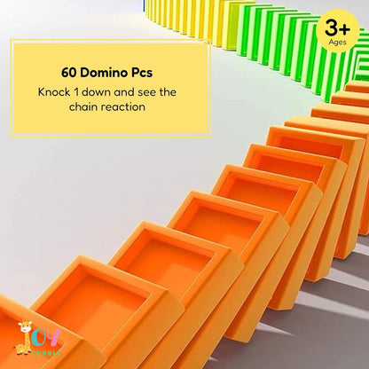 Domino Train Toy for Kids – Colorful, Fun & Safe with Sound Effects (40 Pieces)