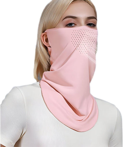 Neck-Length Anti-Dust Filter Mouth Mask – Breathable Sun Protection Face Cover with Ear Loops (Pack of 1)