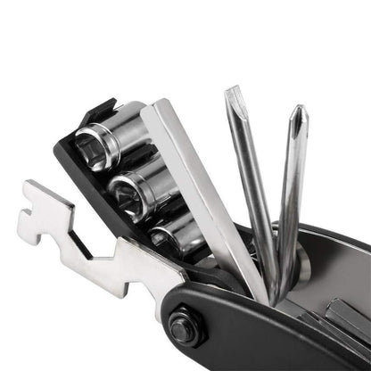 15-in-1 Multipurpose Bicycle & Home Tool Kit – Compact Alloy Steel Wrench Set (Pack of 1)