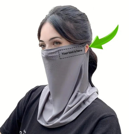 Neck-Length Anti-Dust Filter Mouth Mask – Breathable Sun Protection Face Cover with Ear Loops (Pack of 1)