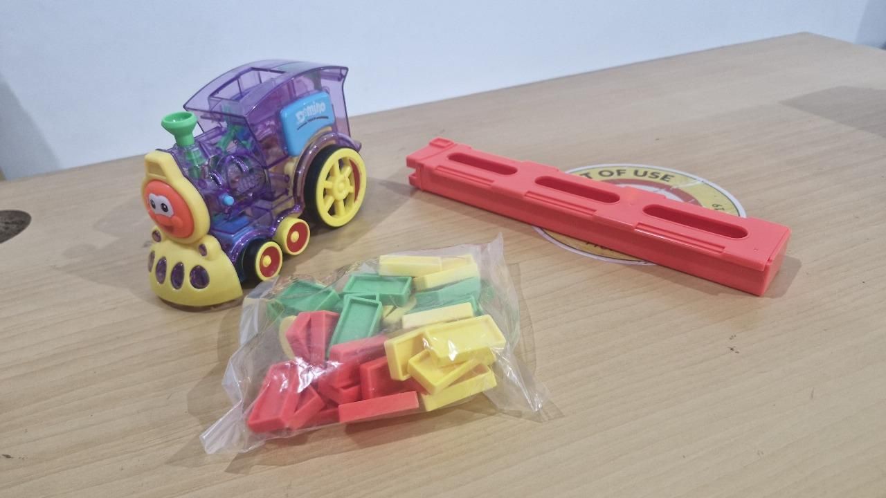 Domino Train Toy for Kids – Colorful, Fun & Safe with Sound Effects (40 Pieces)