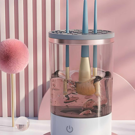 Electric Makeup Brush Cleaner – USB Rechargeable Deep Cleaning Device | Automatic Spinner for Cosmetic Brushes