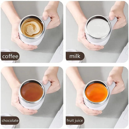 Self-Stirring Magnetic Mug – Automatic Mixer Cup for Coffee, Tea & Drinks | USB Rechargeable (Pack of 1)